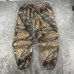 Outfitters Ridge Sweatpants Mens Large Brown Camo Fleece Elastic Waist Lined